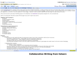 Collaborative Writing from listserv 