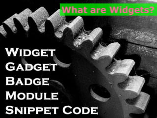 What are Widgets? 