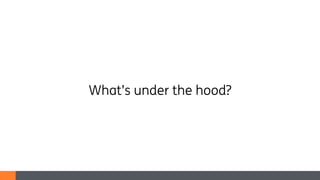 What’s under the hood?
 
