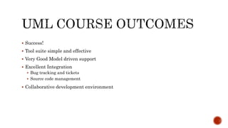  Success!
 Tool suite simple and effective
 Very Good Model driven support
 Excellent Integration
 Bug tracking and tickets
 Source code management
 Collaborative development environment
 