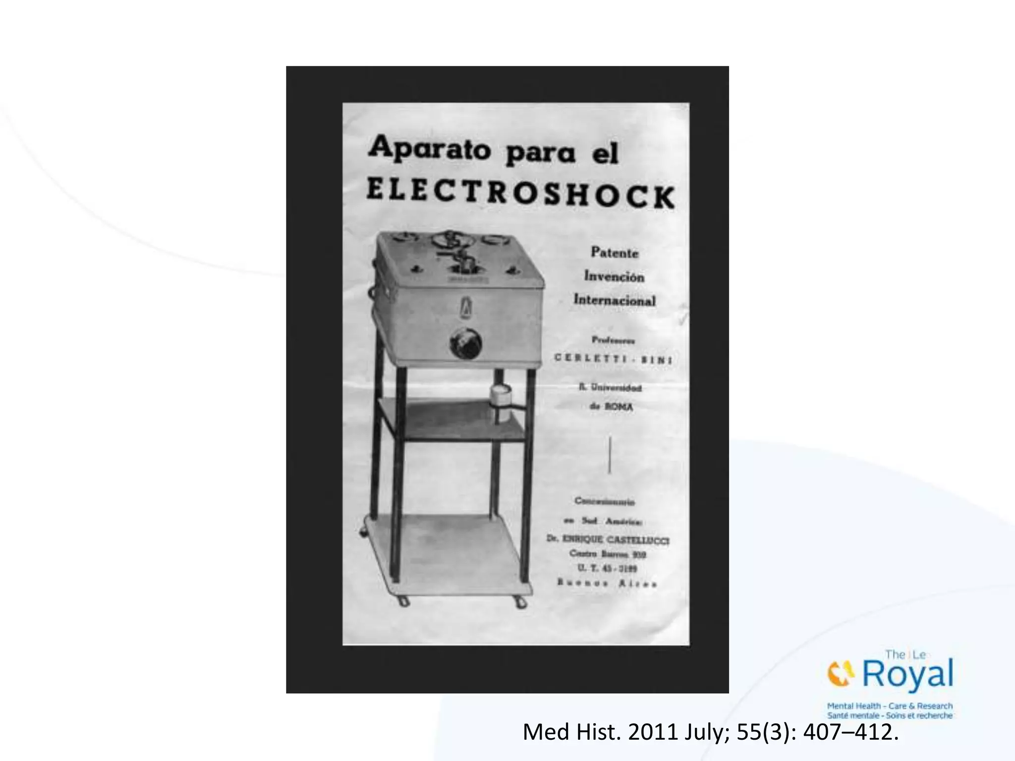 Med Hist. 2011 July; 55(3): 407–412.
 
