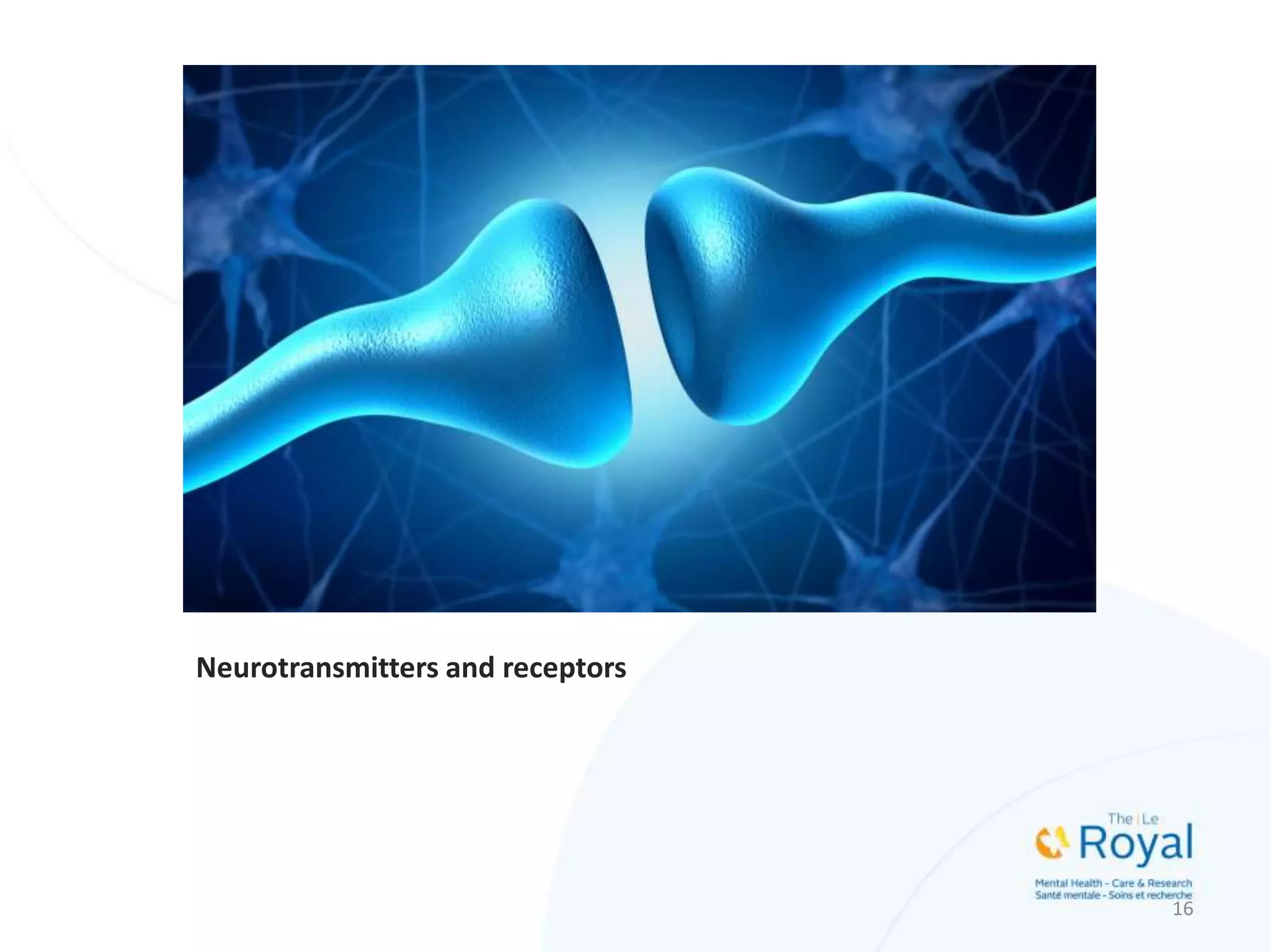 Neurotransmitters and receptors
16
 