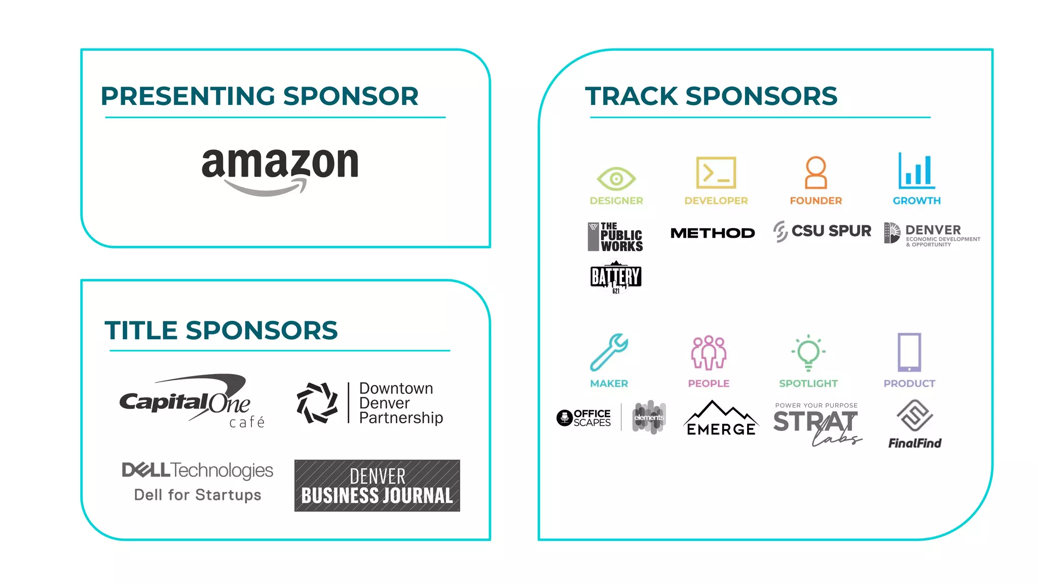 PRESENTING SPONSOR
TITLE SPONSORS
TRACK SPONSORS
 