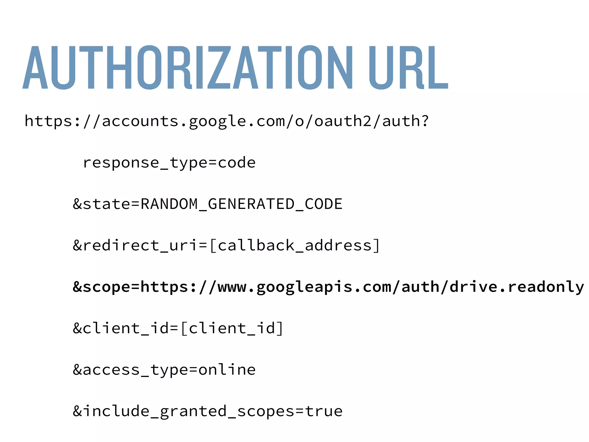 GOAL: ACCESS LIST OF CUSTOMER
FILES IN GOOGLE DRIVE.
 