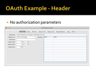    No authorization parameters
 