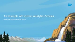 An example of Einstein Analytics Stories…
Retaining and growing accounts
 