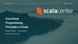 DEMYSTIFYING SCALA @KELLEYROBINSON
Functional
Programming
Principles in Scala
Scala Center + Coursera
https://www.coursera...