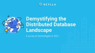 Demystifying the
Distributed Database
Landscape
A survey of technologies in 2021
 