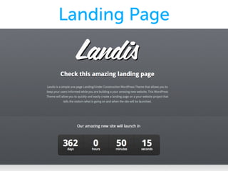 Landing Page
 