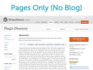 Pages Only (No Blog)
 