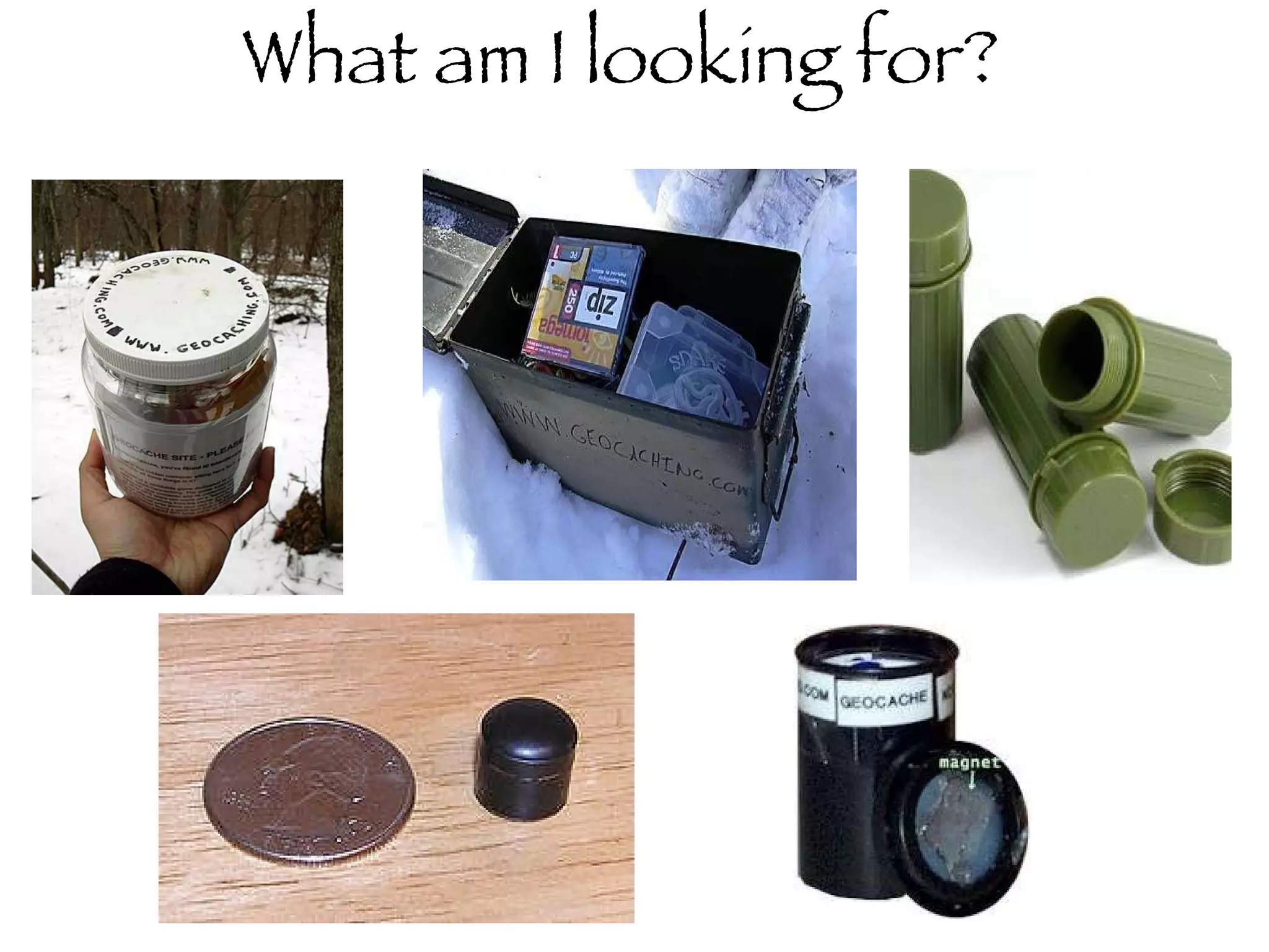 What am I looking for? 