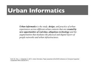 Towards a Design Methodology for Urban Informatics Research | PDF