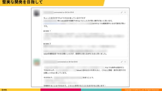 Copyright © DeNA Co.,Ltd. All Rights Reserved.
堅実な開発を目指して
 