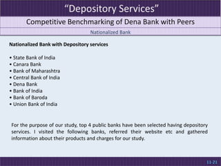 Company OverviewDena BankServices offered by Dena Bank Core Banking Solution