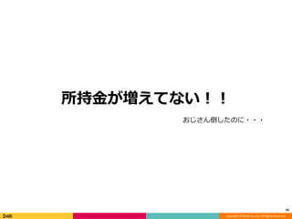 Copyright © DeNA Co.,Ltd. All Rights Reserved.
所持金が増えてない！！
16
おじさん倒したのに・・・
 