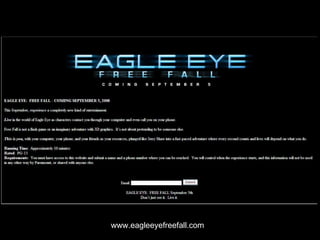 [object Object],[object Object],www.eagleeyefreefall.com 