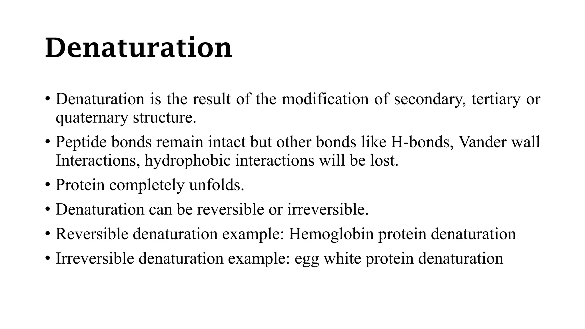 Denaturation of proteins | PDF