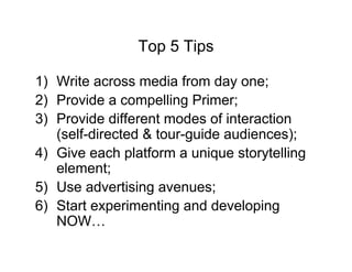 Cross-Media Storytelling - Christy Dena