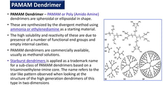 Dendrimers in drug delivery | PPTX