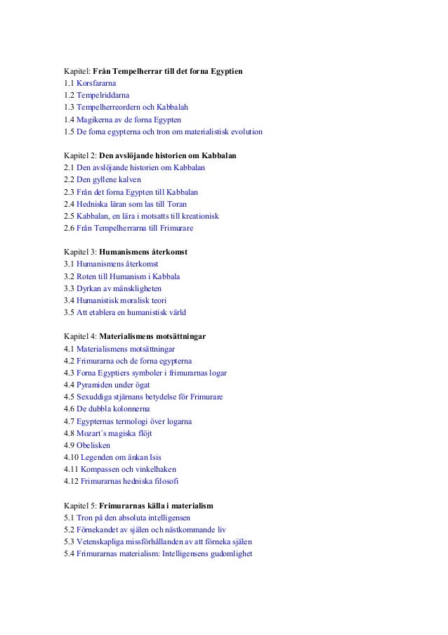 Den globala frimureriet. swedish (svenska)