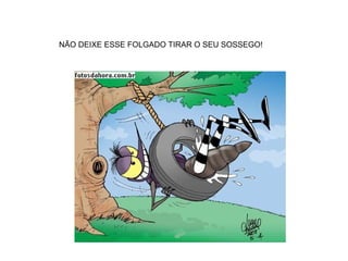 NÃO DEIXE ESSE FOLGADO TIRAR O SEU SOSSEGO! 
