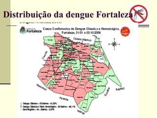 Distribuição da dengue Fortaleza 