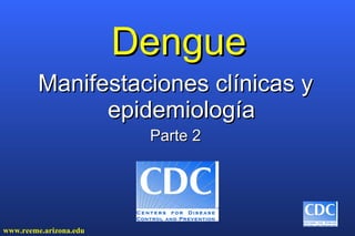 Dengue Manifestaciones clínicas y epidemiología Parte 2 