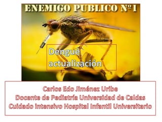 Dengue actualización Carlos Edo Jiménez UribeDocente de Pediatría Universidad de CaldasCuidado intensivo Hospital Infantil Universitario 