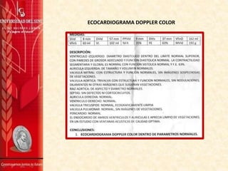 ECOCARDIOGRAMA DOPPLER COLOR
 