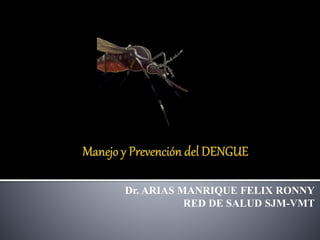 Dr. ARIAS MANRIQUE FELIX RONNY
RED DE SALUD SJM-VMT
 