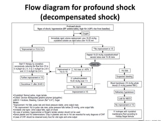 Flow diagram for profound shock
(decompensated shock)
 