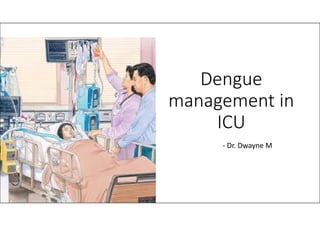 Dengue
management in
ICU
- Dr. Dwayne M
 