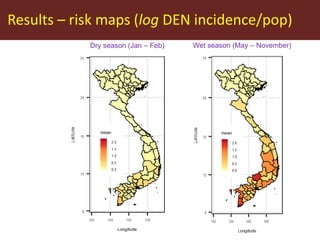 Predictive mapping based on routine surveillance data: Lessons from dengue risk mapping in Vietnam