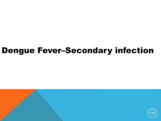 172
Dengue Fever–Secondary infection
 