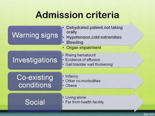 Admission criteria
 