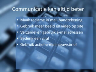 Creëer intern draagvlak en helpers