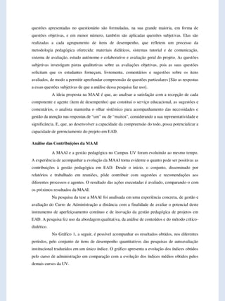 SELF-EVALUATION AS A TOOL FOR DISTANCE EDUCATION