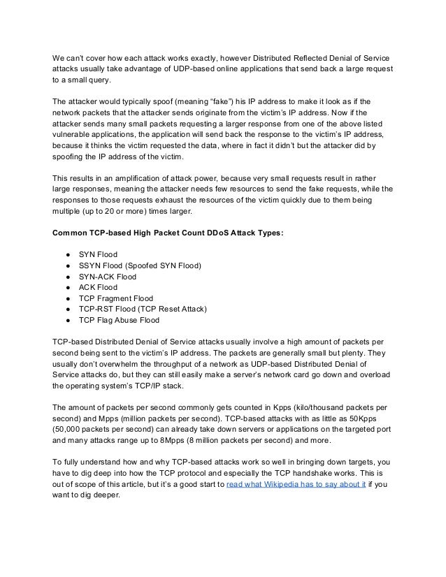 Definition Denial of Service Attack