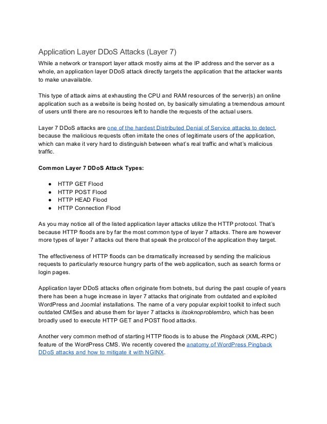 Definition Denial of Service Attack