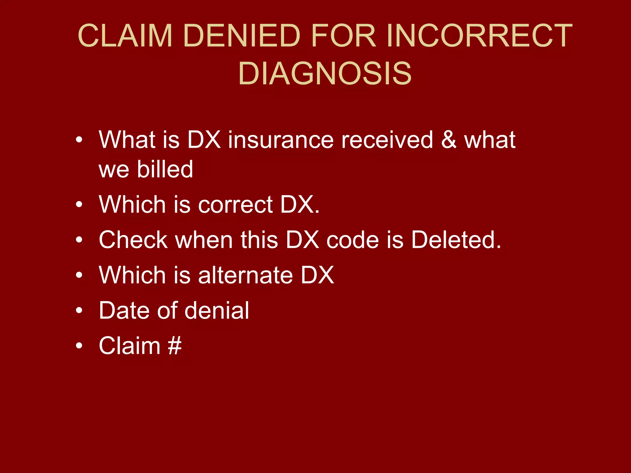 Denial Management Presentation PPT Denial management presentation ppt