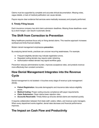 Medical Denial Sop Example.pdf Denial Management in Medical Billing.pdf