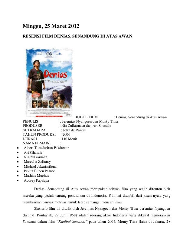 sinopsis film danias senandung diatas awan