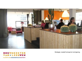 Strategie, creatief concept en vormgeving
 