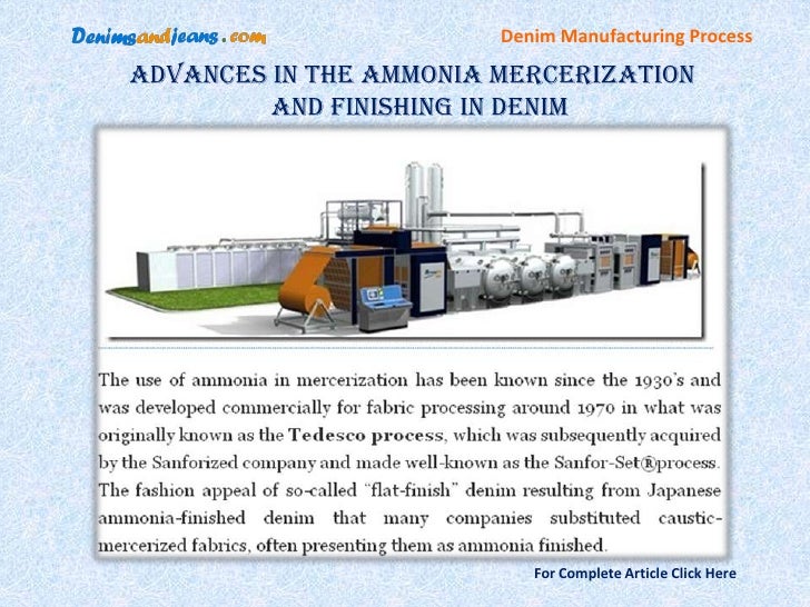 Denim Production Process