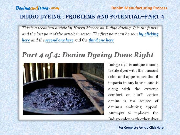 Denim Production Process