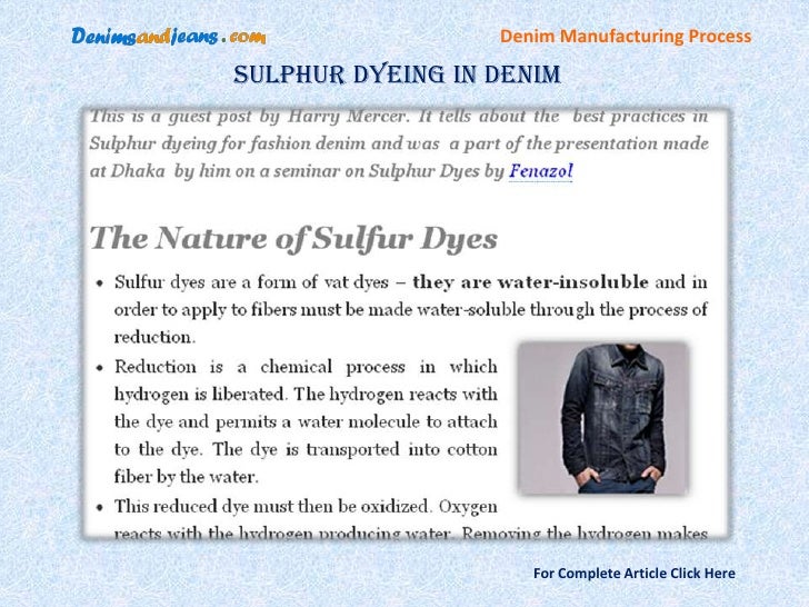 Denim Production Process