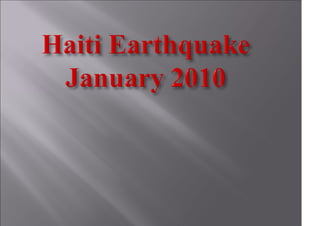 Denise Davis' Pictures from the Haiti Earthquake