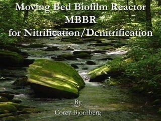Moving Bed Biofilm Reactor
MBBR
for Nitrification/Denitrification
By
Corey Bjornberg
 