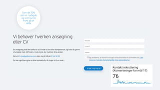 Som de 70%
som er i arbejde
og som kunne
finde på at
skifte
 