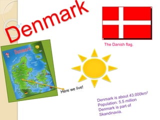 The Danish flag.
 